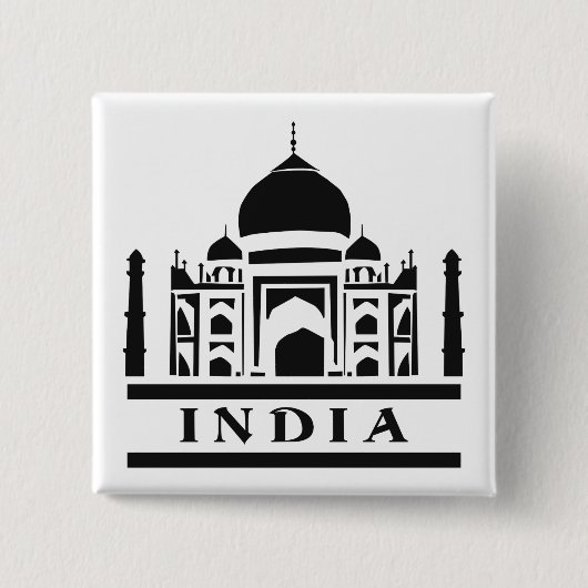 Schaltfläche INDIA für benutzerdefinierte Farbe Button (Vorderseite)