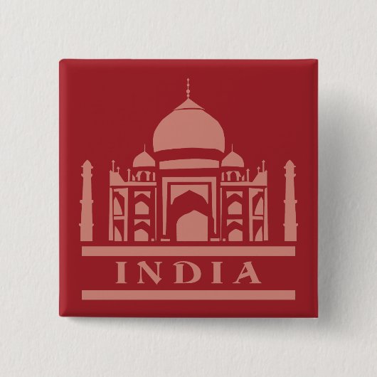 Schaltfläche INDIA für benutzerdefinierte Farbe Button (Vorderseite)