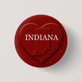 Schaltfläche "Indiana Heart Map Design" Button (Vorderseite)