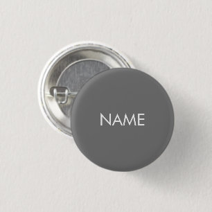 Schaltfläche individuelle Name-Text grau-weiß-mini Button