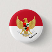 Schaltfläche Indonesien, patriotische indonesische Button (Vorderseite)