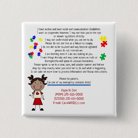 Schaltfläche "Info-Platz für Kinder hinzufügen" Button (Vorderseite)