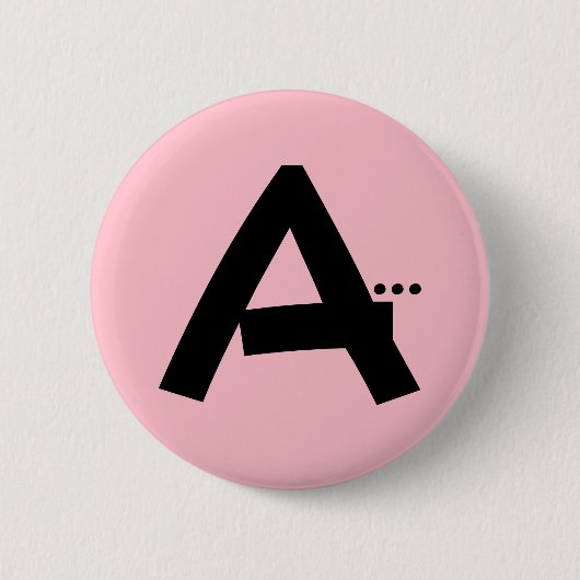 Schaltfläche "Initial Letter A Monogram Modern" Button (Vorderseite)