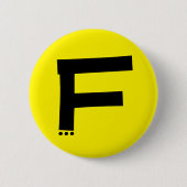 Schaltfläche "Initial Letter F Monogram Modern" Button (Vorderseite)