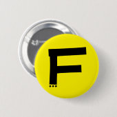 Schaltfläche "Initial Letter F Monogram Modern" Button (Vorne & Hinten)