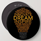 Schaltfläche "Inspiration Light Bulb" Button (Vorne & Hinten)