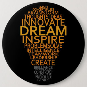 Schaltfläche "Inspiration Light Bulb" Button