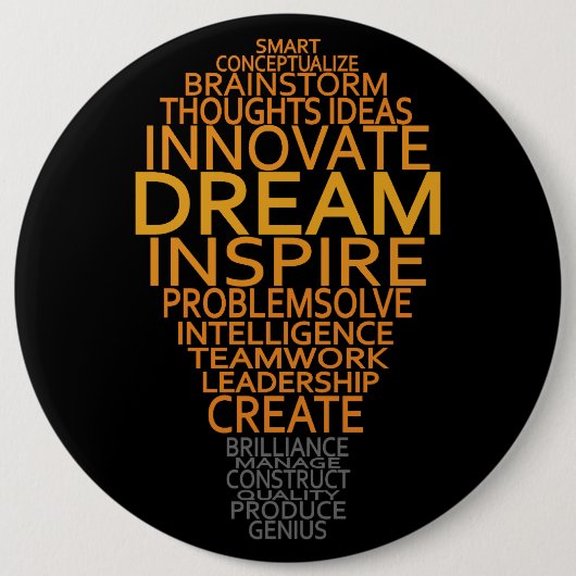 Schaltfläche "Inspiration Light Bulb" Button (Vorderseite)