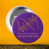 Schaltfläche "Interpreter Pride" - "Just the Inter Button