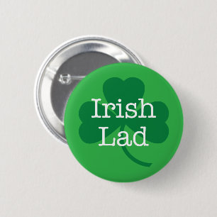 Schaltfläche "Irish Lad", "Green Kleeblatt" Button