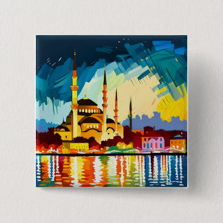 Schaltfläche "Istanbul Mosque Souvenir" Button