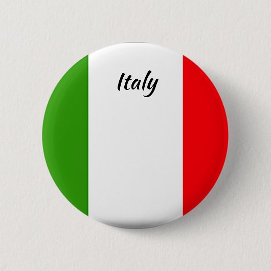 Schaltfläche "Italien - Runde Flagge" Button (Vorderseite)
