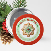 Schaltfläche "Jährlicher Cookie-Wettbewerb Gewinne Button