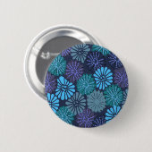 Schaltfläche "Japanischer Blau" Button (Vorne & Hinten)