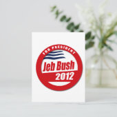 Schaltfläche Jeb Bush 2012 Postkarte (Stehend Vorderseite)
