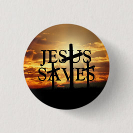 Schaltfläche Jesus Rette Button