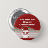 Schaltfläche Jolly Santa Claus Anpassbar Button (Vorne & Hinten)
