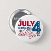 Schaltfläche JULI 4 Celebration Button (Vorne & Hinten)