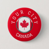 Schaltfläche - Kanada Personalisiert - Name der St Button (Vorderseite)