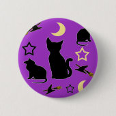 Schaltfläche "Katzen und Hexen" Button (Vorderseite)