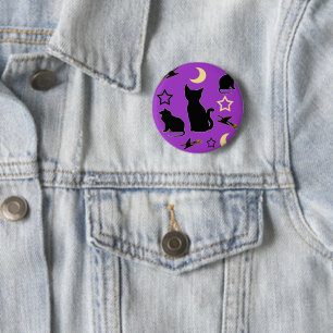 Schaltfläche "Katzen und Hexen" Button