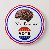 Schaltfläche "Kein Gehirn" Button (Vorderseite)