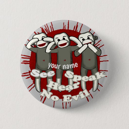 Schaltfläche "Keine bösen Socken" Button (Vorderseite)