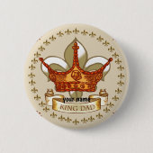 Schaltfläche King Vater Royal Crown Button (Vorderseite)