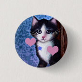Schaltfläche "Kitten Painting" Button (Vorderseite)