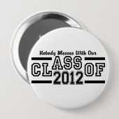 Schaltfläche "KLASSE OF 2012" - riesig und anpassb Button (Vorne & Hinten)