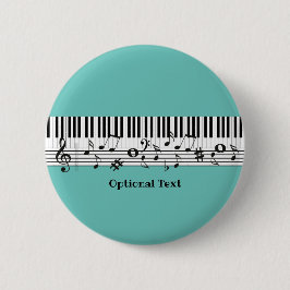 Schaltfläche Klaviermusikdesign Button