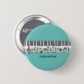 Schaltfläche Klaviermusikdesign Button (Vorne & Hinten)