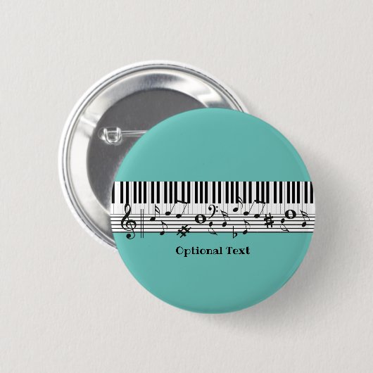 Schaltfläche Klaviermusikdesign Button (Vorne & Hinten)