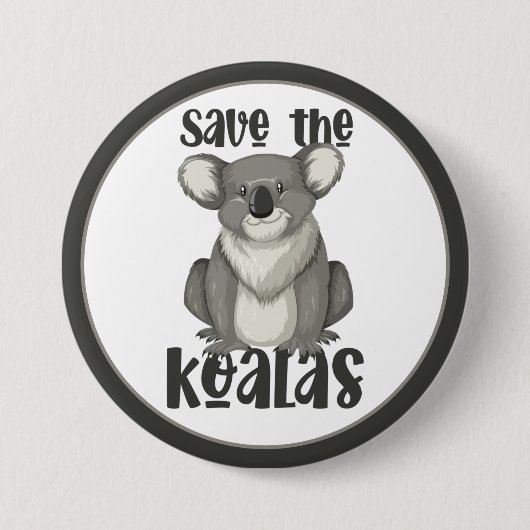 Schaltfläche Koalas gerettet Button (Vorderseite)
