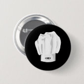 Schaltfläche Koch Hat Button (Vorne & Hinten)