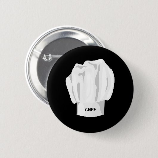 Schaltfläche Koch Hat Button (Vorne & Hinten)