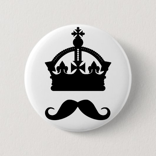 Schaltfläche "König von Mustaches" Button (Vorderseite)