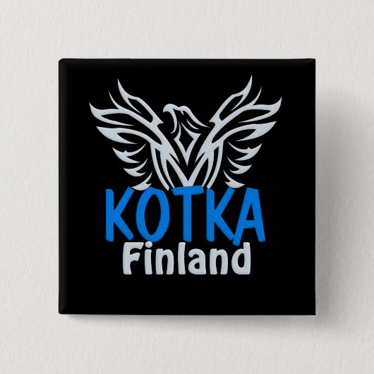 Schaltfläche Kotka Finnland Button (Vorderseite)