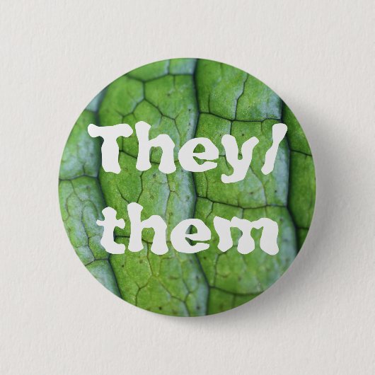 Schaltfläche "Krokodile Fern Custom Pronoun" Button (Vorderseite)