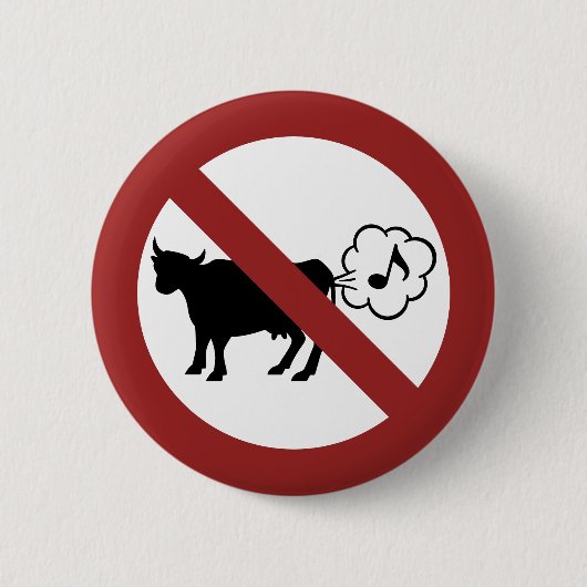 Schaltfläche "Kuh-Methan-Symbol" Button (Vorderseite)