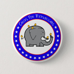 Schaltfläche Küken für Republikaner Button