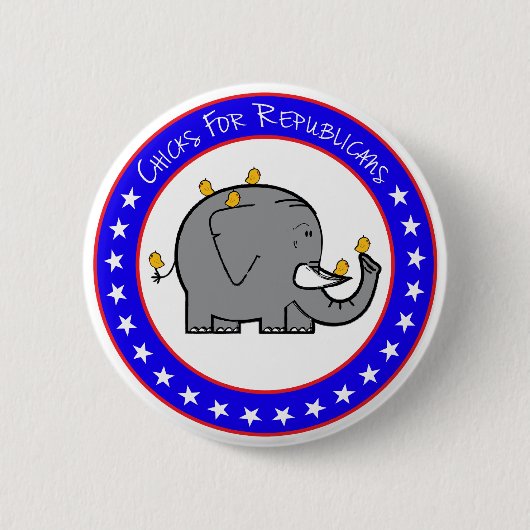 Schaltfläche Küken für Republikaner Button (Vorderseite)