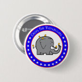 Schaltfläche Küken für Republikaner Button (Vorne & Hinten)
