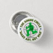 Schaltfläche "Kunst machen, kein Krieg" Button (Vorne & Hinten)