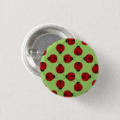 Schaltfläche Ladybugs Muster Button (Vorne & Hinten)