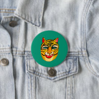 Schaltfläche "Laughing Tiger Watercolor"