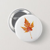 Schaltfläche "Leaf Nature Prints" Button (Vorne & Hinten)