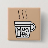 Schaltfläche "Lebensdauer" der Tasse Button (Vorderseite)