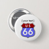 Schaltfläche "Legendary US Route 66" Button (Vorne & Hinten)