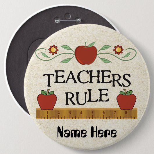 Schaltfläche Lehrerregel anpassen Button (Vorne & Hinten)